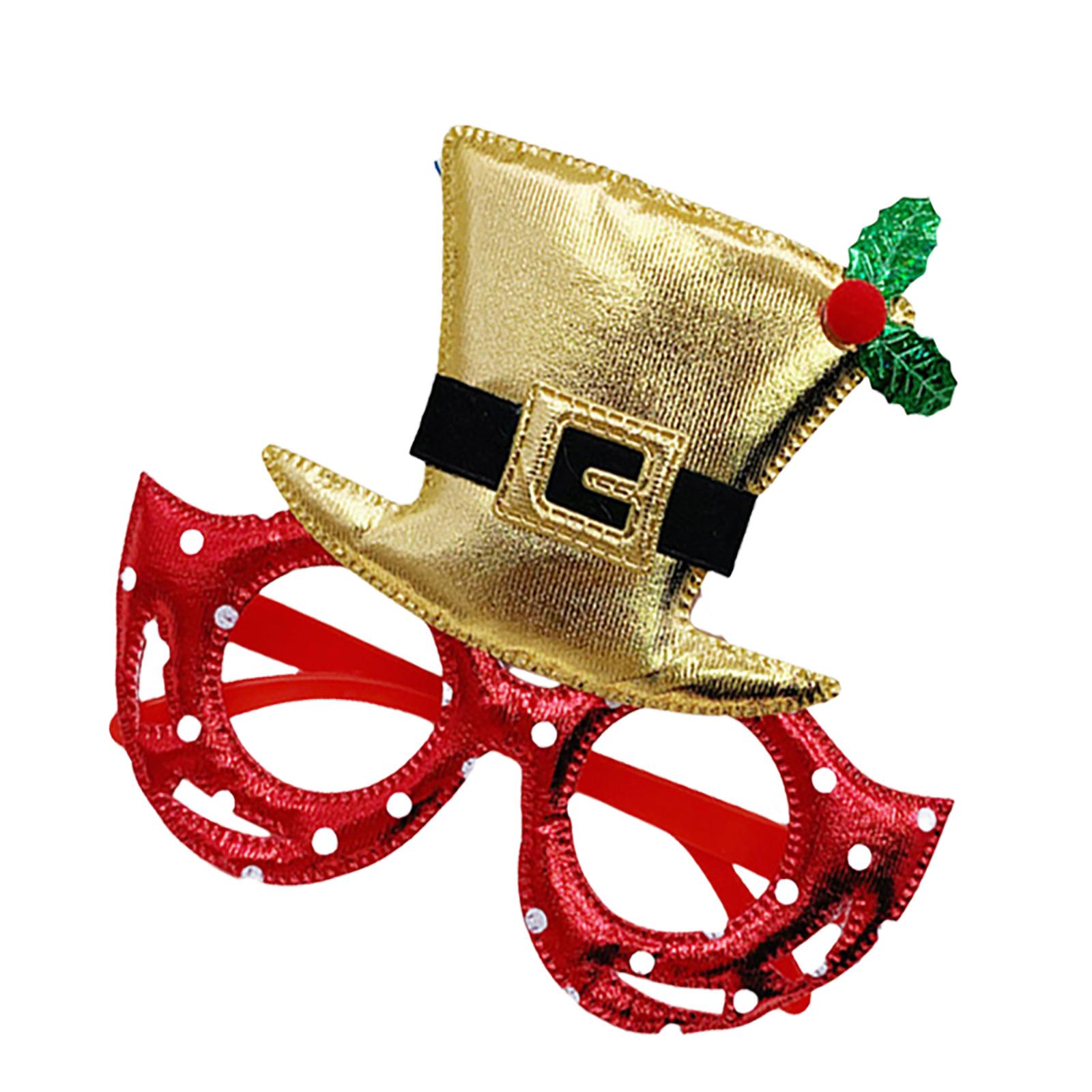 

Новогодние бокалы Карнавалы Рождественские бокалы Фотореквизит Украшения из омелы Новый год Подростки Взрослые Рождественский подарок золотой