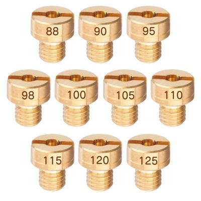 Main Jet Jetsetmoto Mikuni Round Large (8X9), Round/Large #88-#125, 10 Size Set, Main Jet