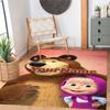 Masha Bear Customize Text Floor Mat Perfect for Outdoor Game Room Entryway Study room Anti-slip Rug Office home decor Spiritual Gift