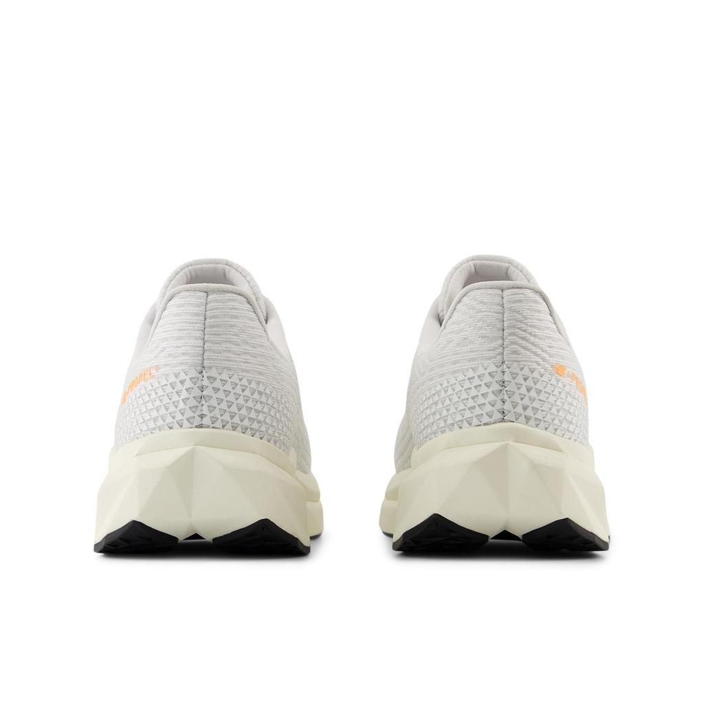 New Balance FuelCell Propel V5 Running Shoes Lightweight Cushioned Sneakers for Road Running and Training - White/Orange (CF5) (Size22.5 Cm B)