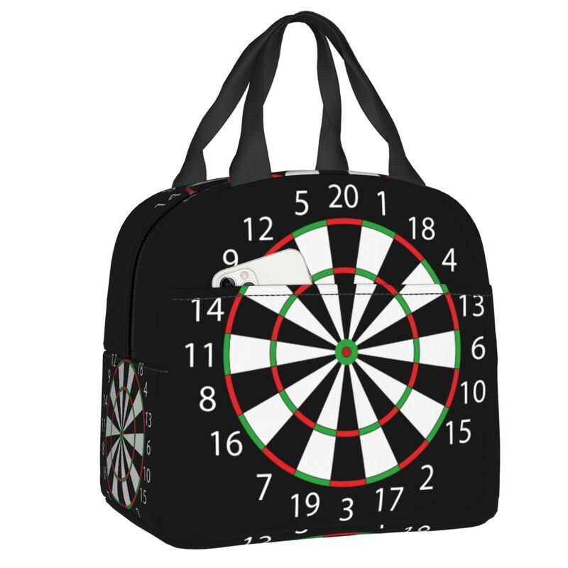 Dartscheibe Isolierte Lunchtaschen für Damen Pfeil Bogenschießen Ziel Dartscheibe Tragbarer Kühler Thermische Lebensmittel-Lunchbox Schule
