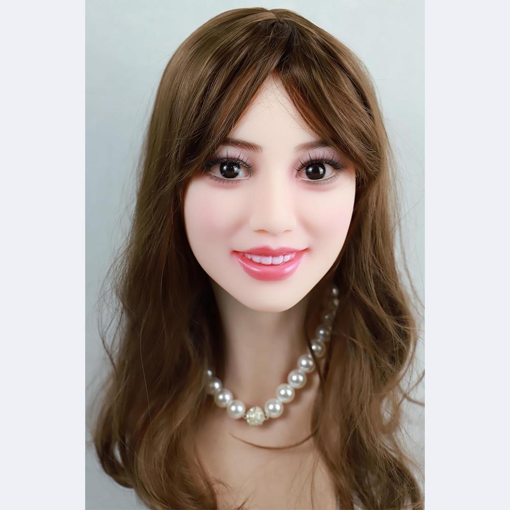 Tête de poupée sexuelle pour adultes, photo réaliste, faite à la main, modèle humain, tête en TPE, adaptée aux poupées sexuelles de 130 à 180 cm