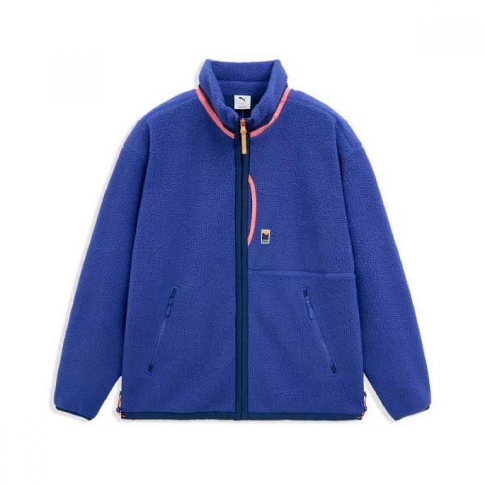 

PUma 529719 01 Poggle Fleece Sherpa Fleece Jacket U Fleece Jacket 01 Lapis Lazuli/XL(105)