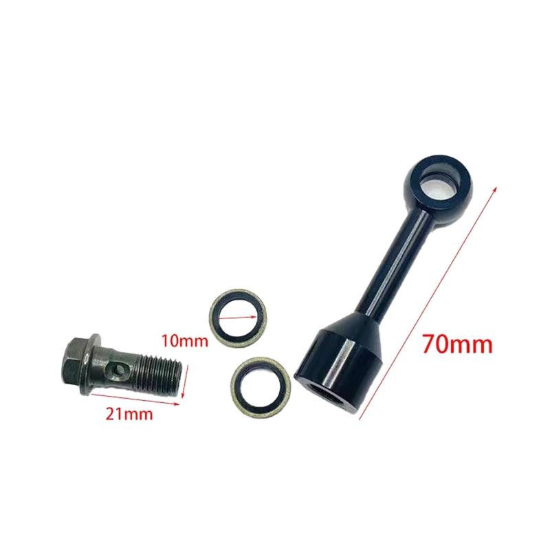 Universal M10*1.25 Aluminium Alloy Stainless SteelMotorcycle Brake Fluid Hose Extension Bracket Accessory For Honda Yamaha Suzuk