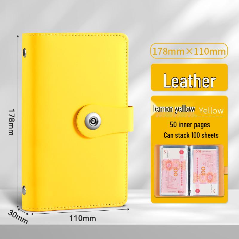 2024 Large Capacity Cash Savings Book with Password Lock - Portable Financial Management and Receipt Storage