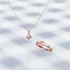 Vendome Aoyama Necklace K10PG Brown Diamond AJAN165440BB [Official]