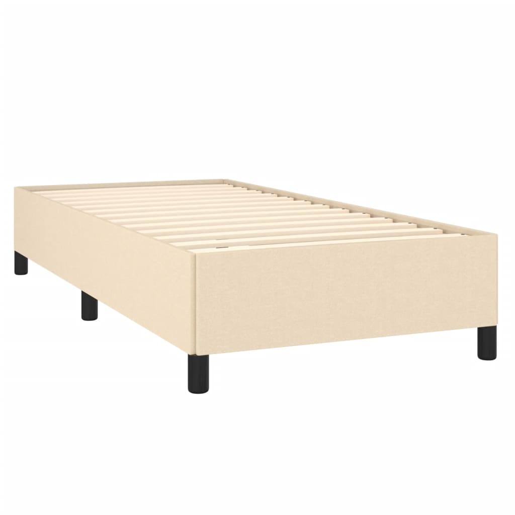 Vidaxl Rama Łóżka Bez Materaca Kremowa 90X190 Cm Tkanina