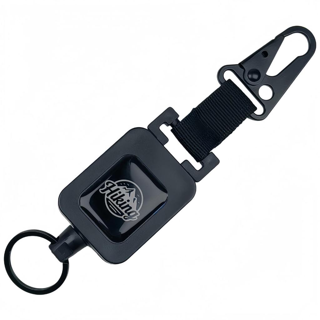 Einziehbarer militärgrüner Köderverschluss mit Rückenclip und hochfestem Stahldraht