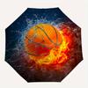 Fire & Water Basketball: The Ultimate Sports Artwork Umbrella Day Gift Y282