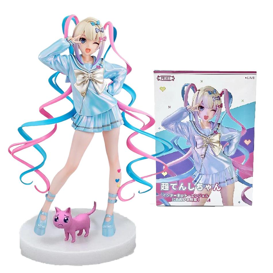 Original Needy Girl Overdose Anime Figure KAngel Action Figures Virtual Uploader PVC Collection 17CM Model Ornaments Toys
