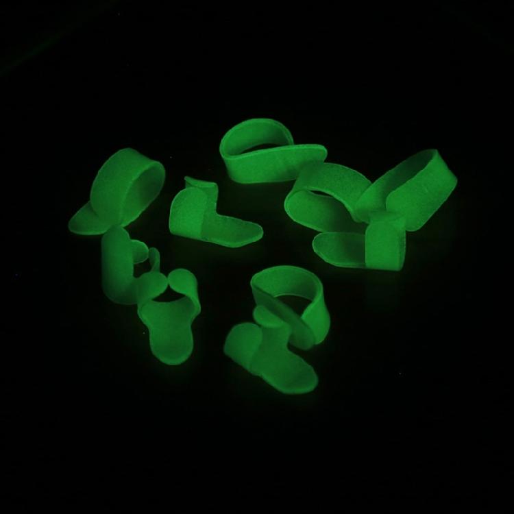 Comfortable Fit Thumb or Finger Glow Picks Ergonomic Shape Design Glowing Guitar Ukulele Picks Reduced Hand Fatigues