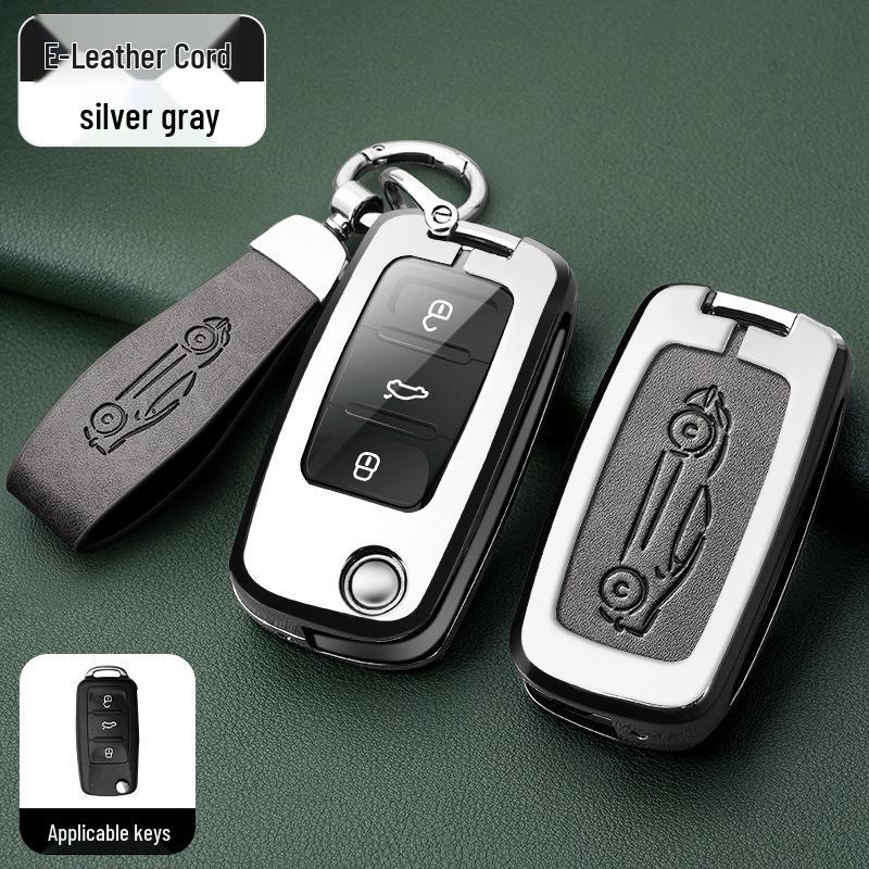 Metal Key Shell for Volkswagen Models: New Sagitar, Lavida Plus, Tayron, Tuon, Tiguan L, Bora, Magotan