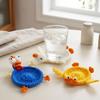 Finished Crochet Animal Coaster Non-Slip Cute Knitted Cup Mat Handwoven Coaster Kitchen Decor