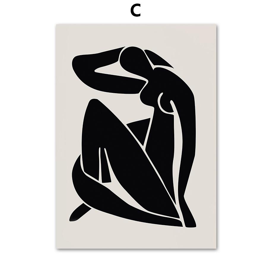 

Матисс растение абстрактные линии женское тело постеры и принты холст живопись скандинавские настенные художественные картины для гостиной домашний декор 21X30cm No Frame