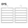 2/3Pcs Trouser Hangers with Rotatable Hooks Space-saving Foldable Design Multipurpose Skirts Scarves Storage Holders