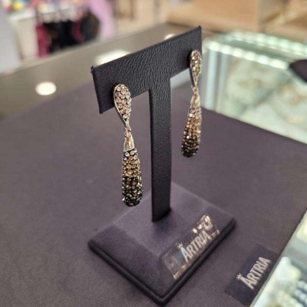 ARTRIA Leather Chain Red Mix Earrings OGGERFR0001HRF