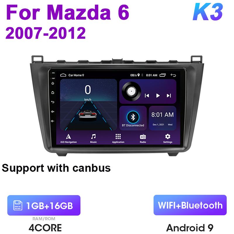 

2 Din Android 12 Car Radio For Mazda 6 Rui Wing 2007 - 2012 Multimedia Video Player GPS 4G Carplay Auto Stereo RDS DVD Head Unit