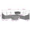 Sofa Set 8 pcs Beige and Cream White Poly Rattan and Steel