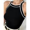 Hanging Neck Sleeveless Slim Fit Sweater Halterneck Pullover Sleeveless Slim Fit Sweater