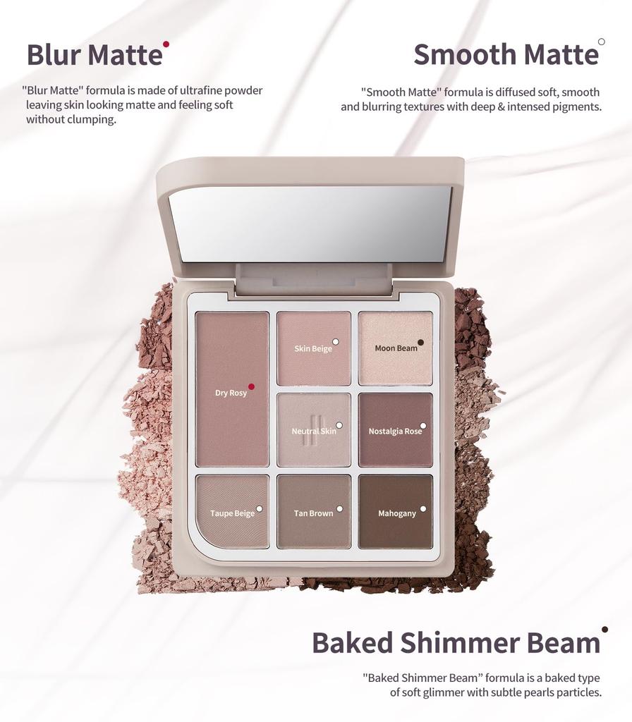 Paleta cieni do powiek On Mood Neutral Muse [Heart Percent]Dote (08 Faset)