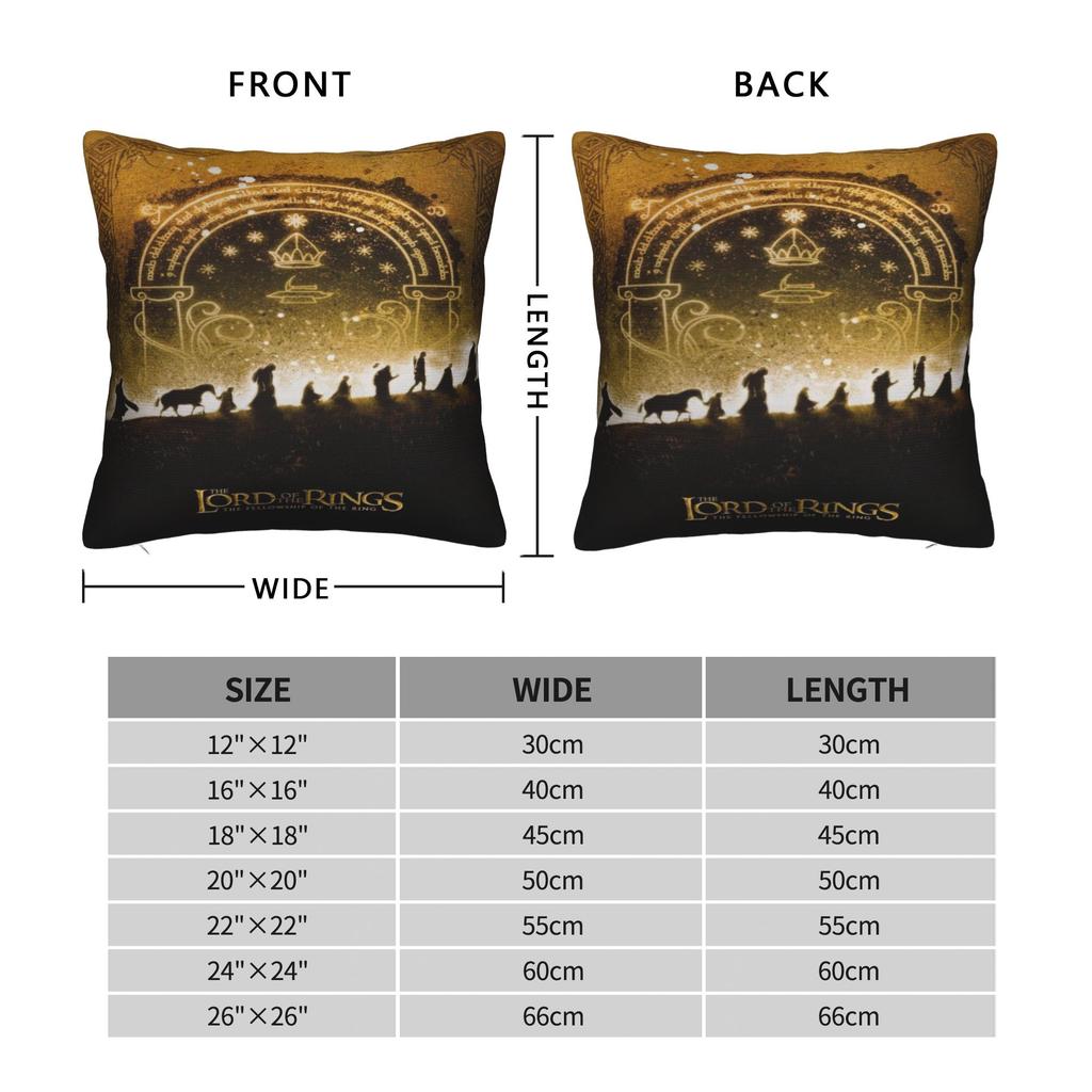 Lord Ring Printing Pillowcase Cushion Cover Throw Pillow Cover New Style Bed Decorations Square Multi-Size