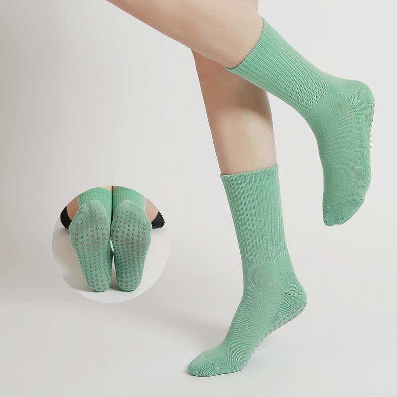 Women's Summer Thin Cotton Pilates Yoga Exercise Professional Non Slip Sweat Absorption Socks