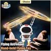 Robô voador astronauta, aeronave de brinquedo de alta tecnologia, drone controlado manualmente, asas duplas interativas com luzes, presentes ao ar livre para crianças