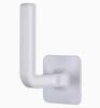 Adhesive L-Shaped Hooks No Drill Plastic Hooks for Behind Door Clothes Towels Kitchen Organization (5 Pack)