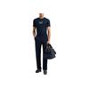 Emporio Armani EA7 Logo Knit Slim Fit Crew Neck Short Sleeve T-Shirt Men Tops Navy-Blue 7M000301-AF13739-UB102