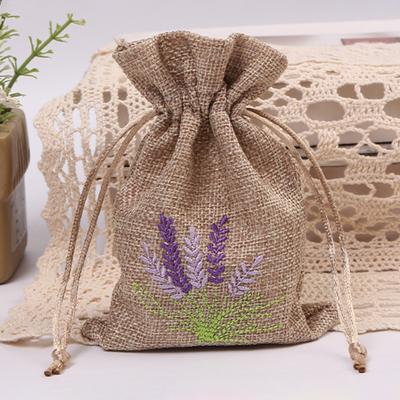 12 bolsas bordadas con lavanda, bolsas de almacenamiento vacías con cordón, resistentes al desgaste, bolsas de almacenamiento de joyas y dulces de uso generalizado