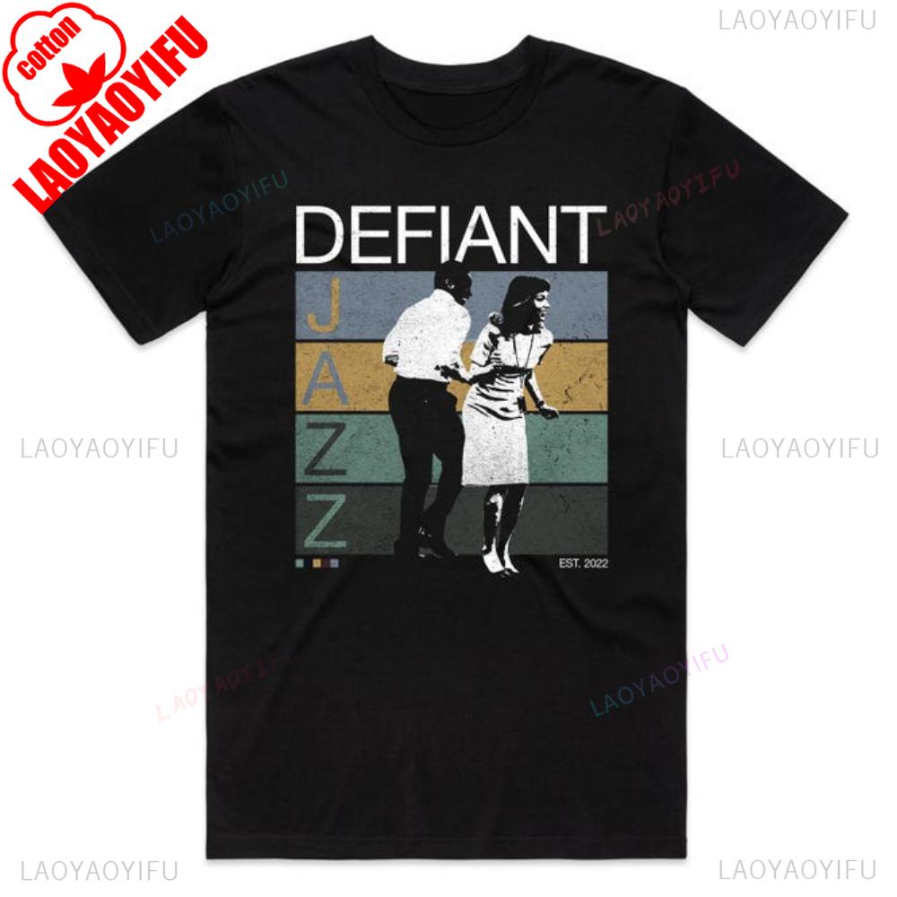 Defiant Jazz Shirt Severance T-Shirt Tops Retro Vintage 90er TV-Show Geschenk für Ihn Sie