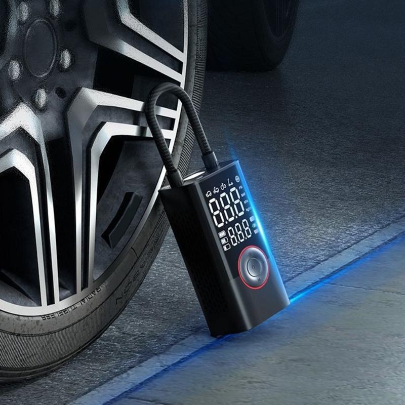 Car Jump Starters Air Compressor Wireless Tire Inflator Pump Digital Tire Inflator Automotive Starting Device with Light