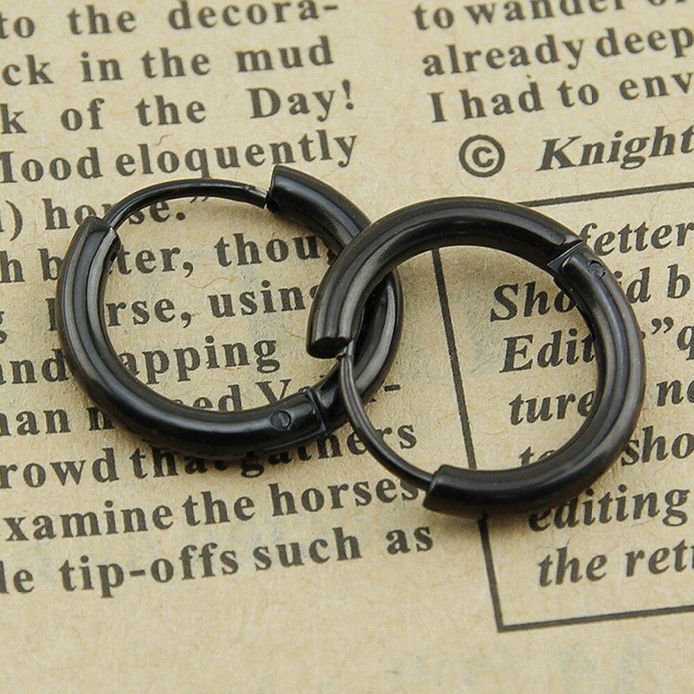 2 adet Punk Küçük Daire Yuvarlak kulak klipsi Helix Hoop Küpe Kadın Erkek Burun Halkaları Tragus Septum Piercing göbek takısı 10g