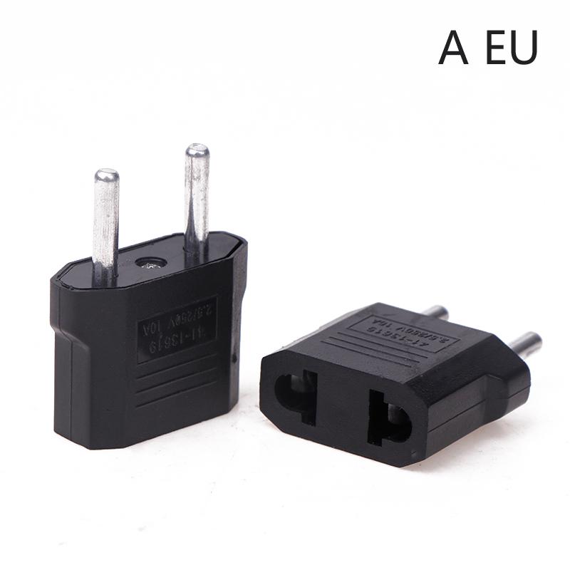2Pcs European Us Au Eu Us To Eu/Eu To Us Plug Adapter Euro Travel Power Adapter Plug Outlet Converter Socket