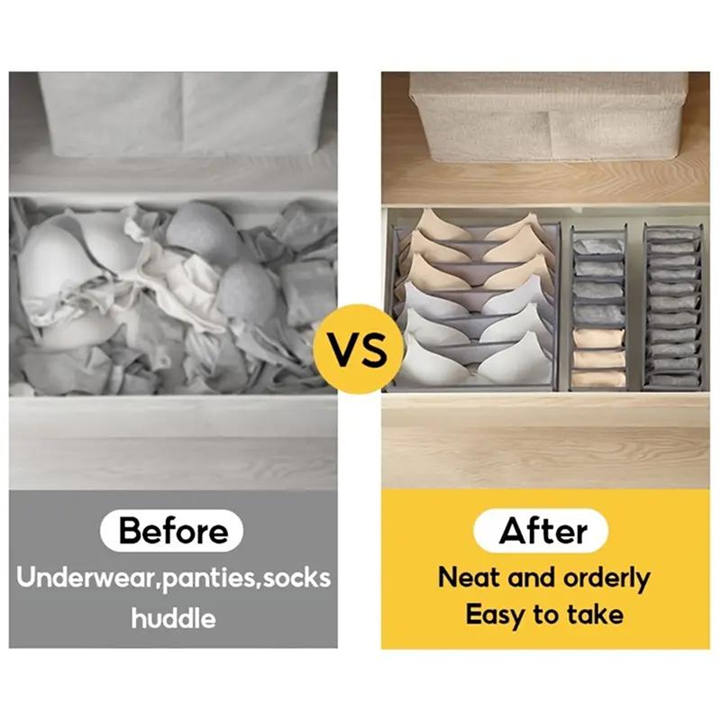 Closet Organizer for Underwear Socks Boxes Storage Wardrobe Bag Bra Clothing Pants Drawer Divider