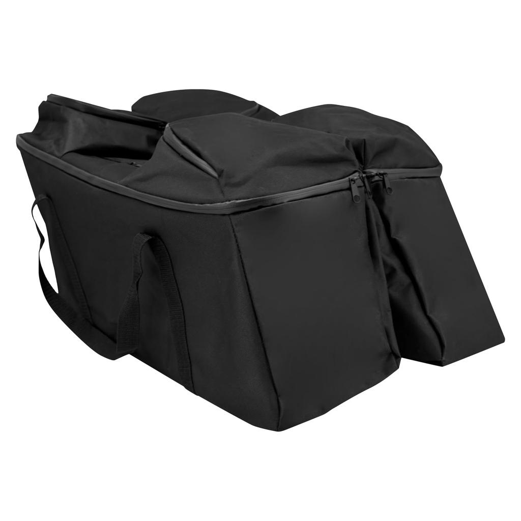 HCmotorku Motorcycle Side Large Capacity Side Box Luggage Small Item for Harley Electra Road Road Street Black Bag, Bag, Liner, Storage, Touring,