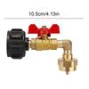 Propane Refill Elbow Adapter Leak-Proof Gas Refill Hose Adapter Refill Adapter Elbow On/Off Connector Propane Refill Adapter