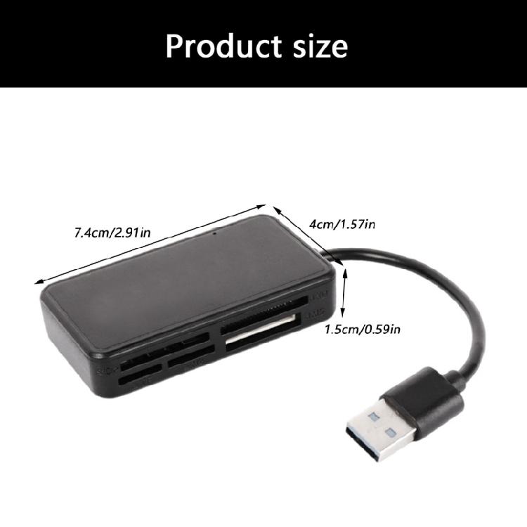 6 in 1 Memory Card Reader USB Card Reader for MS Card Reader Adapter for Camera Mobile Laptop Laptop Accessories