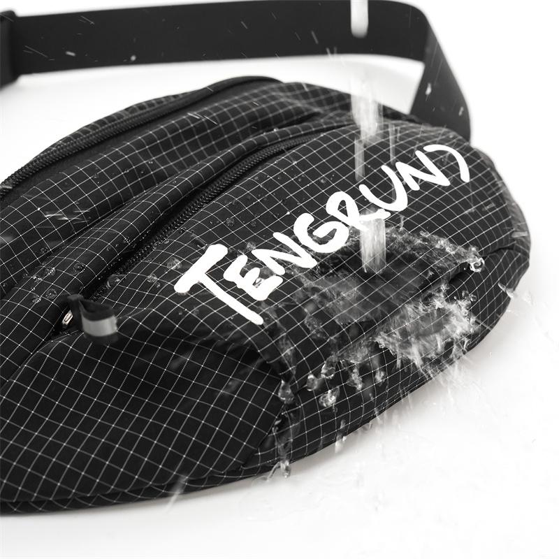 Letter Crossbody Bag Men's Chest Bag Sports Waist Bag Women's Mobile Phone Shoulder Bag