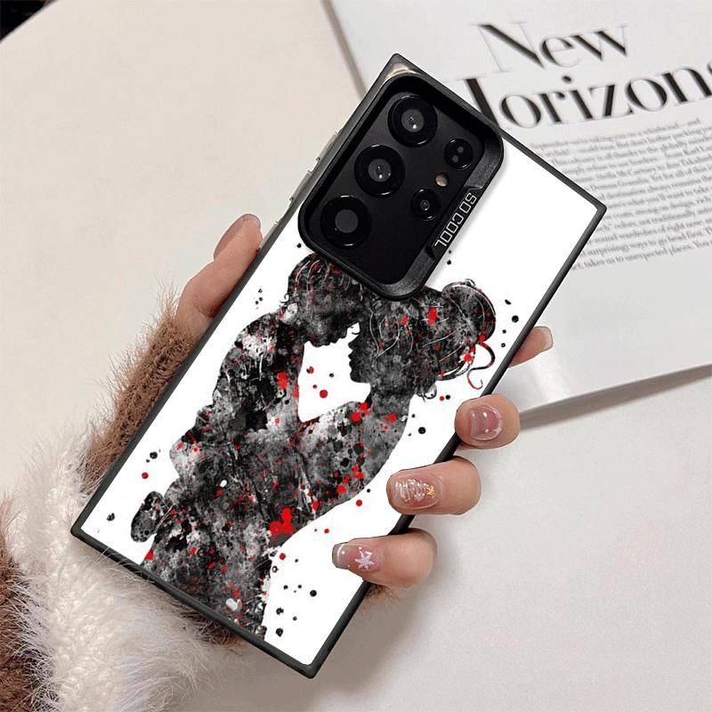 

Mom Baby Girls Theme Shockproof Phone Case for Samsung Galaxy S26 Edge S25 Ultra S24 FE S23 Plus S21 Cover Anti Fall Fundas Samsung S25 Ultra