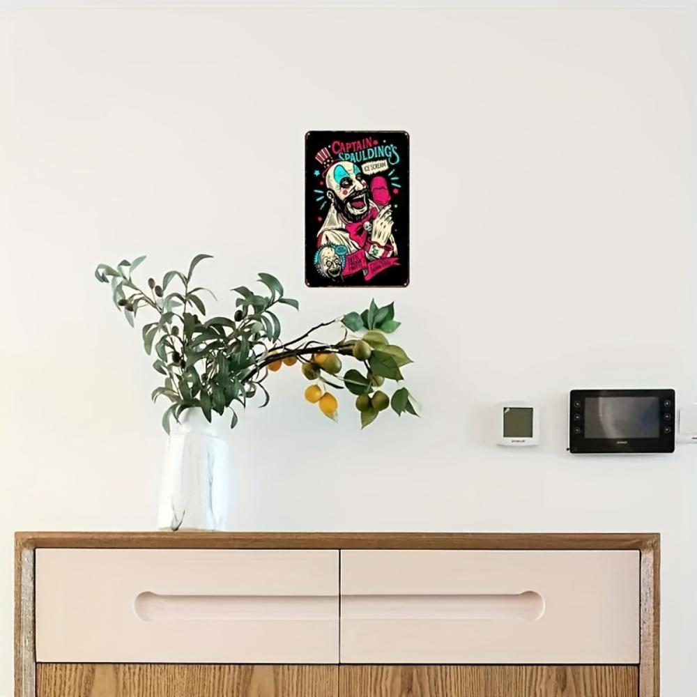 One Piece, Captain Spaulding Metal Sign (8''x12''), Ice Cream, Vintage Movie Poster, Office Bar Restaurant Hotel Coffee