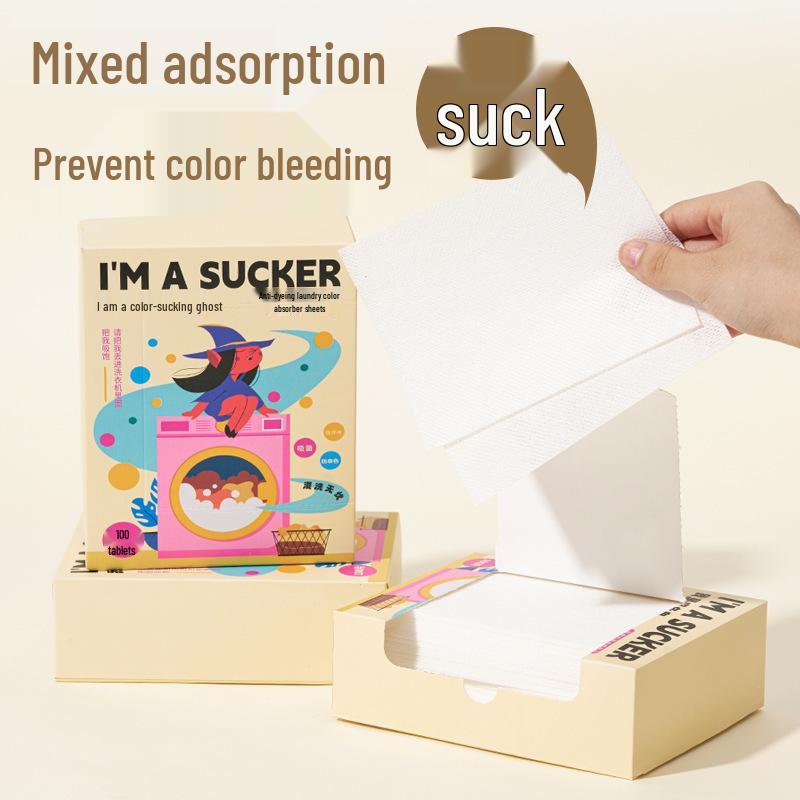 Color Absorbing Laundry Sheets: Prevent Color Bleeding & Staining In Mixed Loads