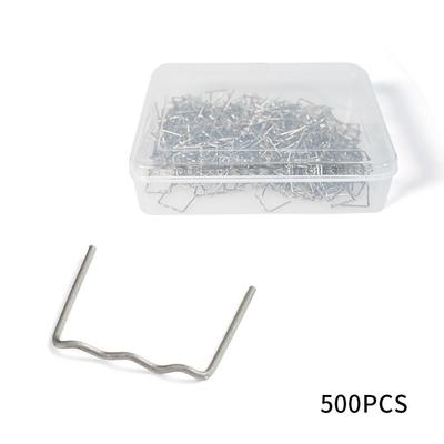 500Pcs Hot Stapler Plastic Repair Standard Pre Cut Wave Staples Bumper Bodywork Repairs 0.8mm Wave Staples Stainless Steel