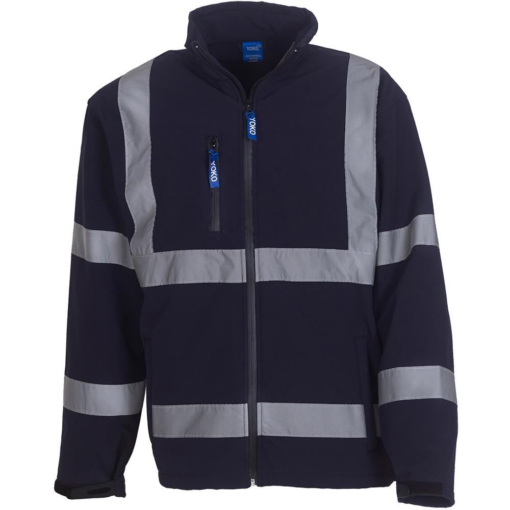 Yoko Mens Hi-Vis Sofshell Jacket
