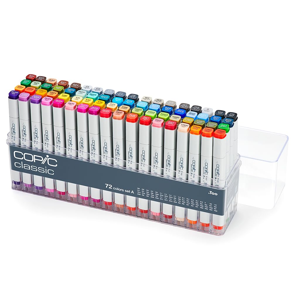 COPIC Too Copic Classic Set A 72-Color