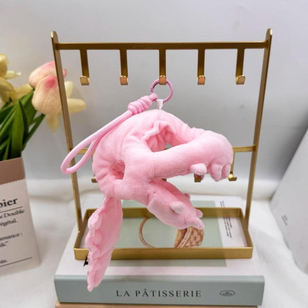 Grey / Pink Dinosaur Skeleton Plush Pendant Plush Hoodie Cotton Doll Clothes Doll Collectors