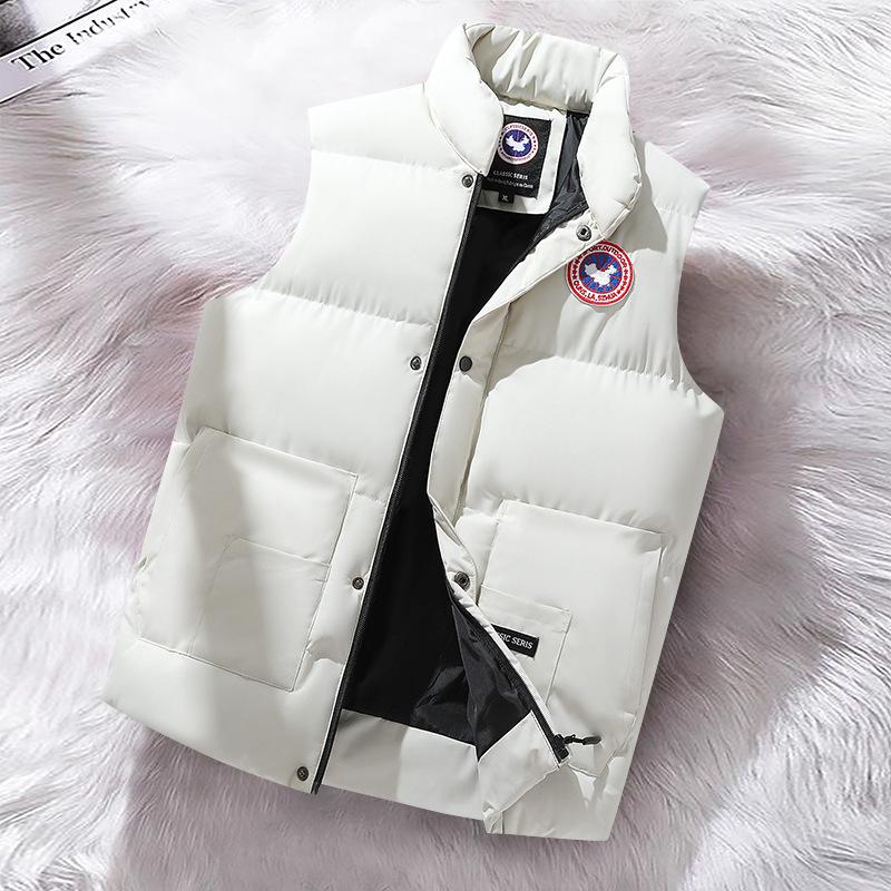 

Осень и Зима Корейская Версия Безрукавная Теплая Хлопковая Одежда Мужская Повседневная Хлопковая Одежда L бежевый