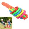 Throwing Ferrule Toys Parent Child Rainbow Rings Toys Cross Five Ring Ferrule Toy Sport Educational Toys for Children