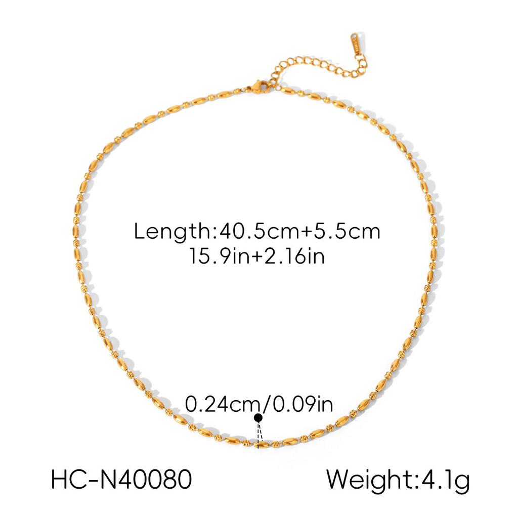 Euro-American Style Stainless Steel Necklace, Light Luxury High-end Layered Jewelry, Fashionable Versatile Clavicle Chain