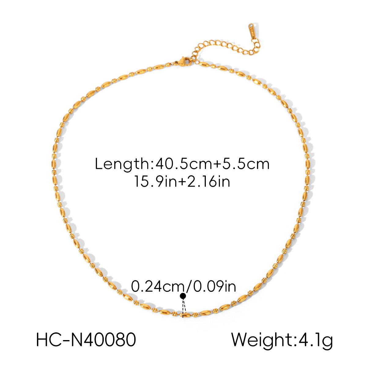 Euro-American style stainless steel necklace, light luxury high-end layered jewelry, fashionable versatile clavicle chain
